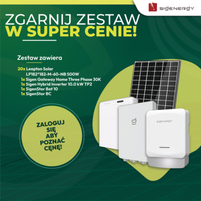 Promocja Sigenergy dla niezalogowanych