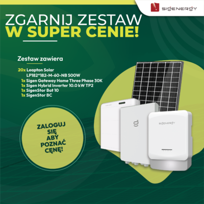 Promocja Sigenergy dla niezalogowanych