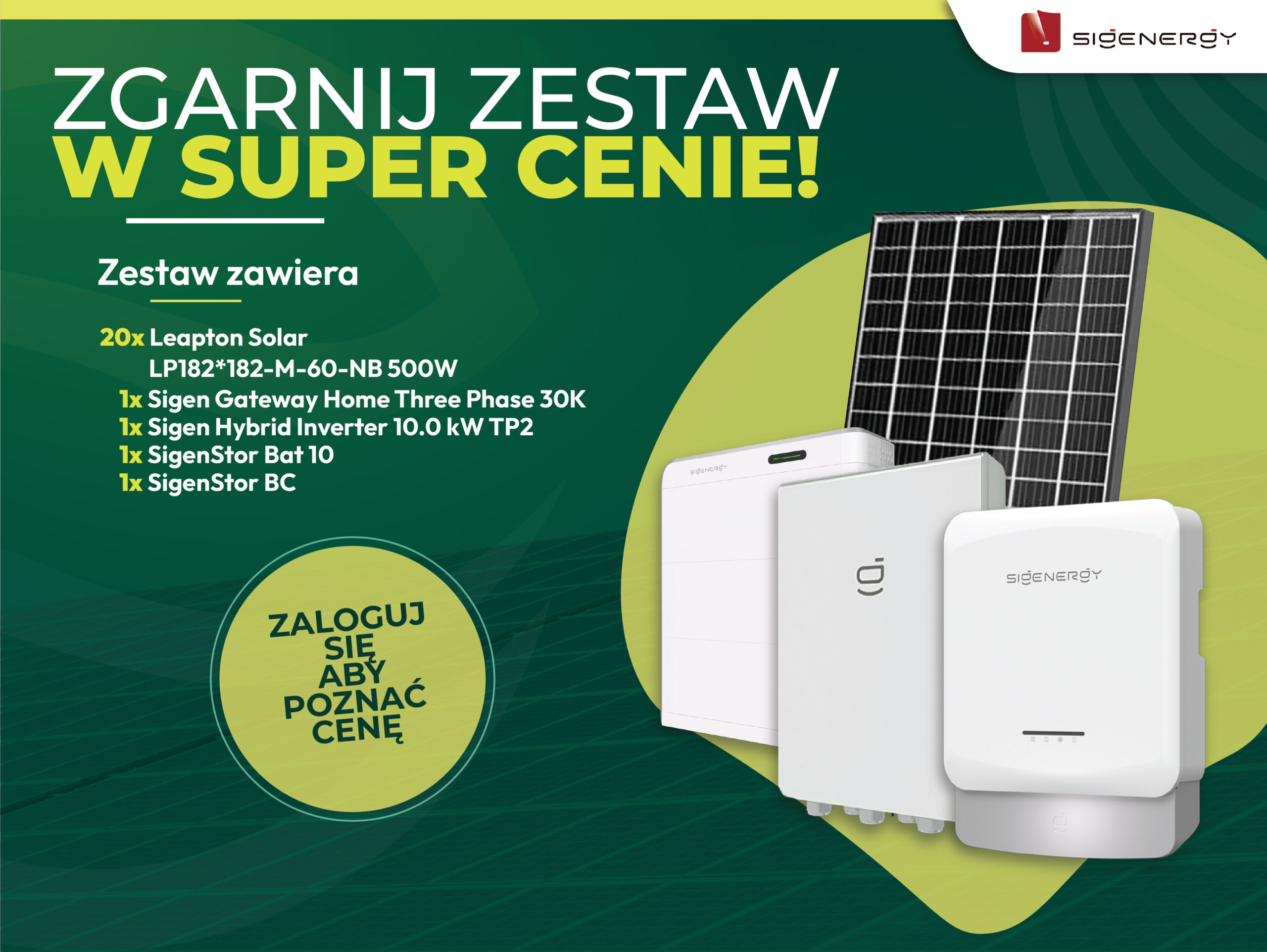 Zestaw promocyjny Sigenergy