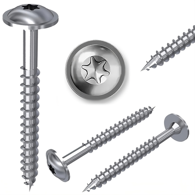 Wkręt do drewna - 8 x 80mm z łbem talerzowym (TORX)